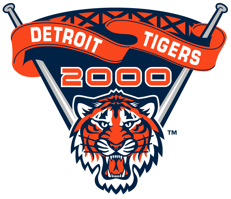 Detroit Tigers 2000 Stadium Logo iron on transfers for T-shirts